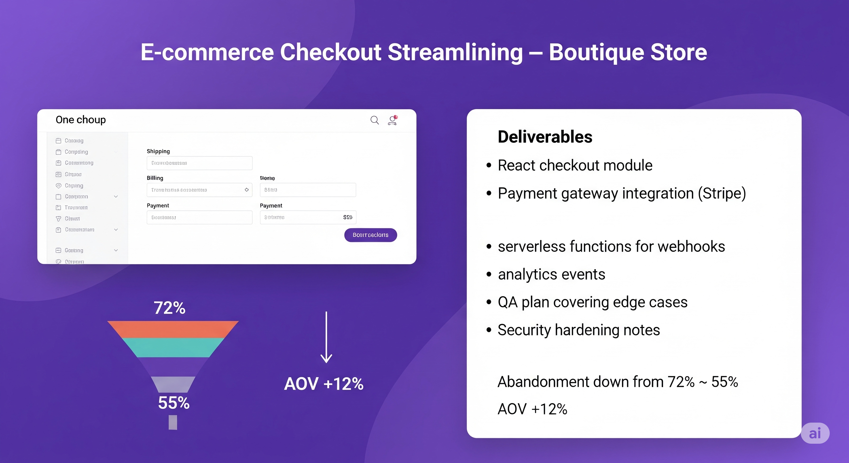 E-commerce Checkout Streamlining by ClimbWebWorks